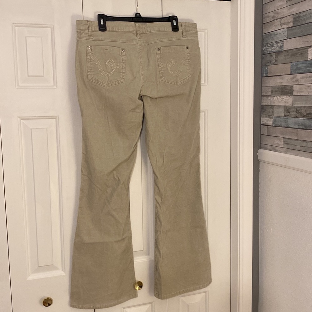 SO Corduroy Boot Cut Pants-Beige/Tan-size 17